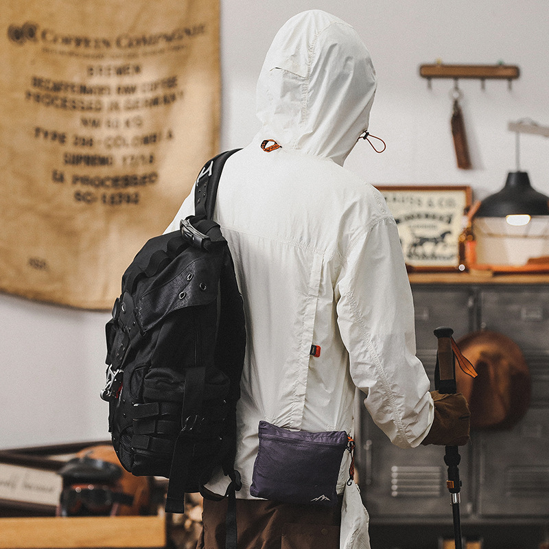 冰絲涼感防曬衣男款寬鬆大碼防紫外線防曬服山系戶外男生薄款外套