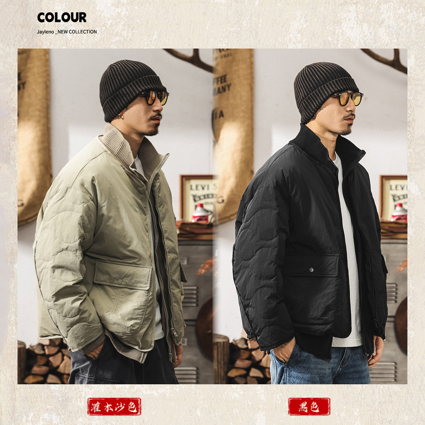 可追溯源頭新國標90純白鴨絨假兩件羽絨服男冬季加厚新款保暖外套