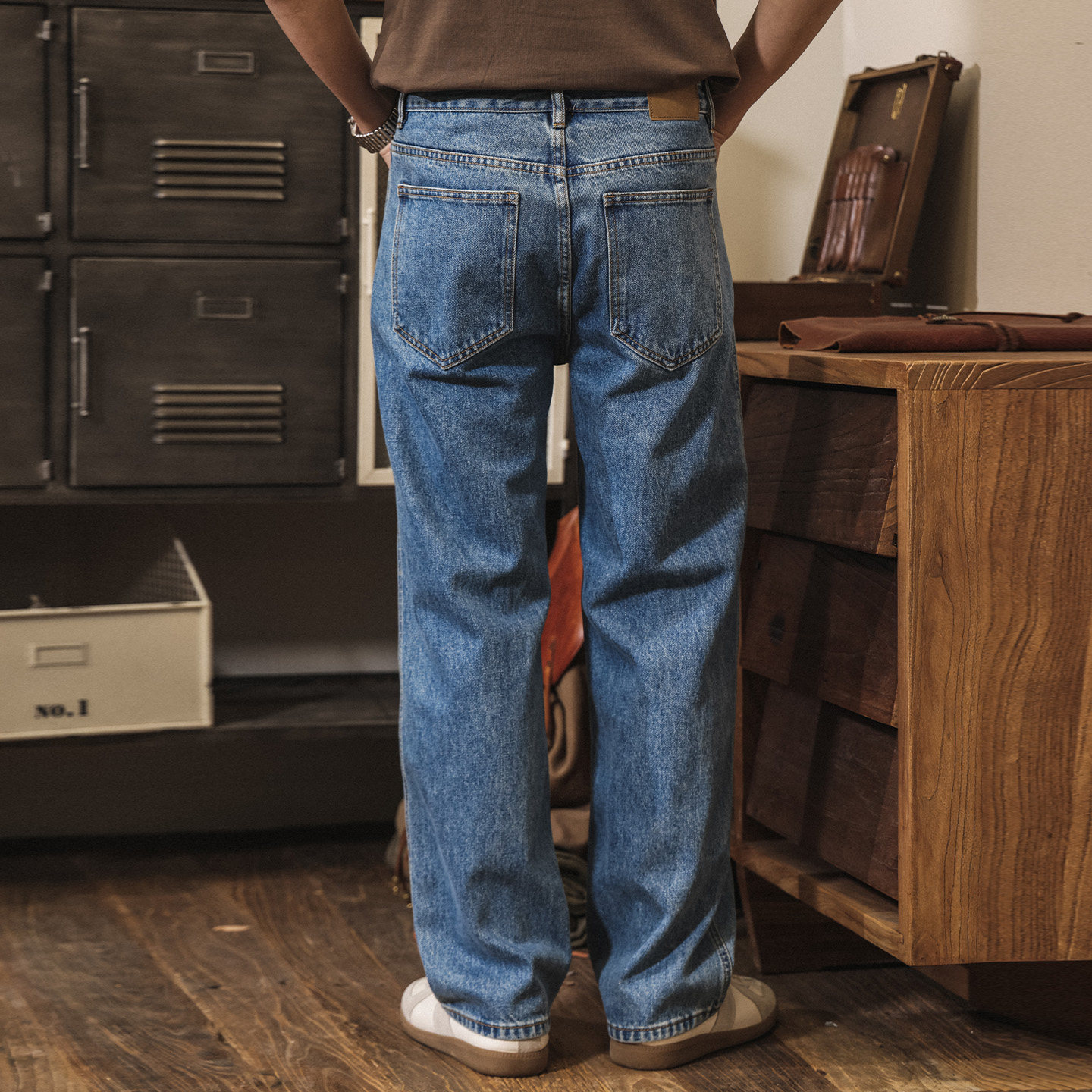 美式重磅復古春季牛仔褲男直筒2026新款潮牌褲子男士寬鬆休閒長褲