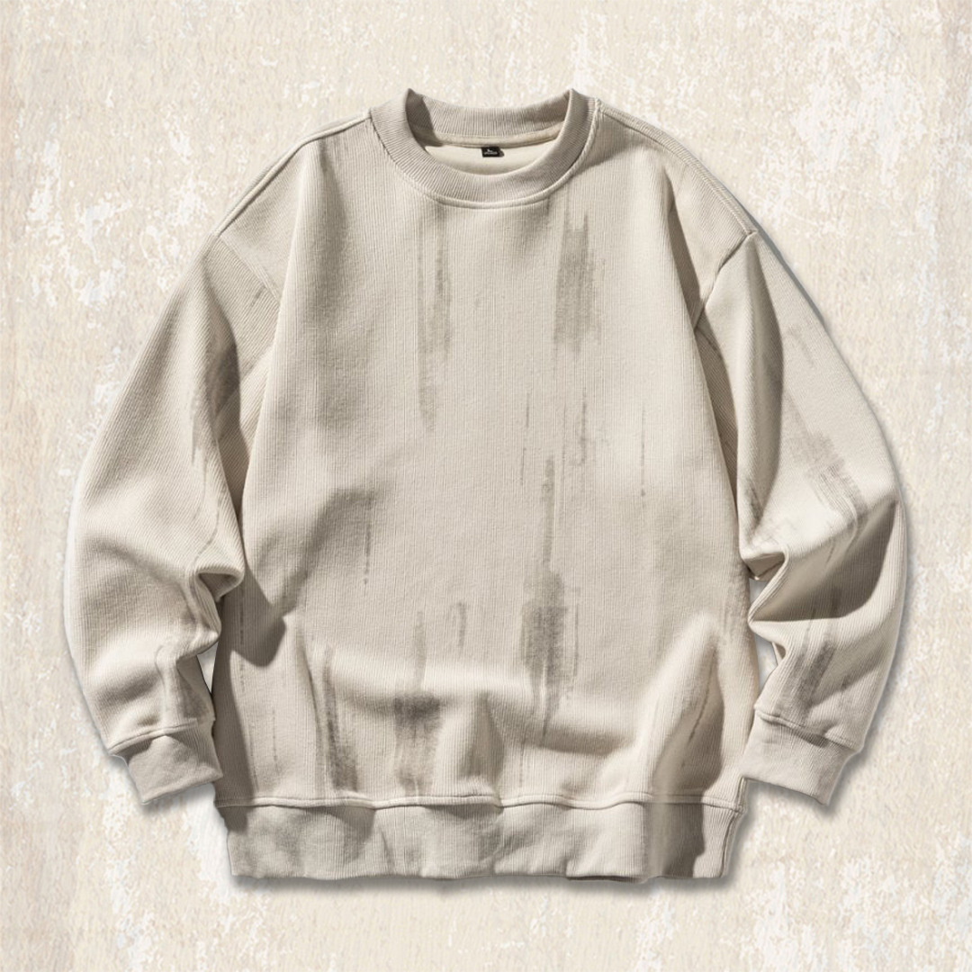 美式復古500g重磅衛衣男春秋潮牌流蘇肌理寬鬆新款秋冬長袖上衣男