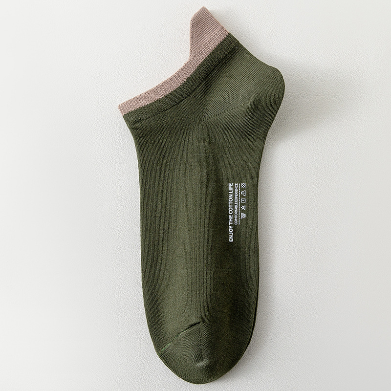 船襪男士襪子船襪精梳棉吸汗袋裝短襪款四季防臭透氣隱形男襪