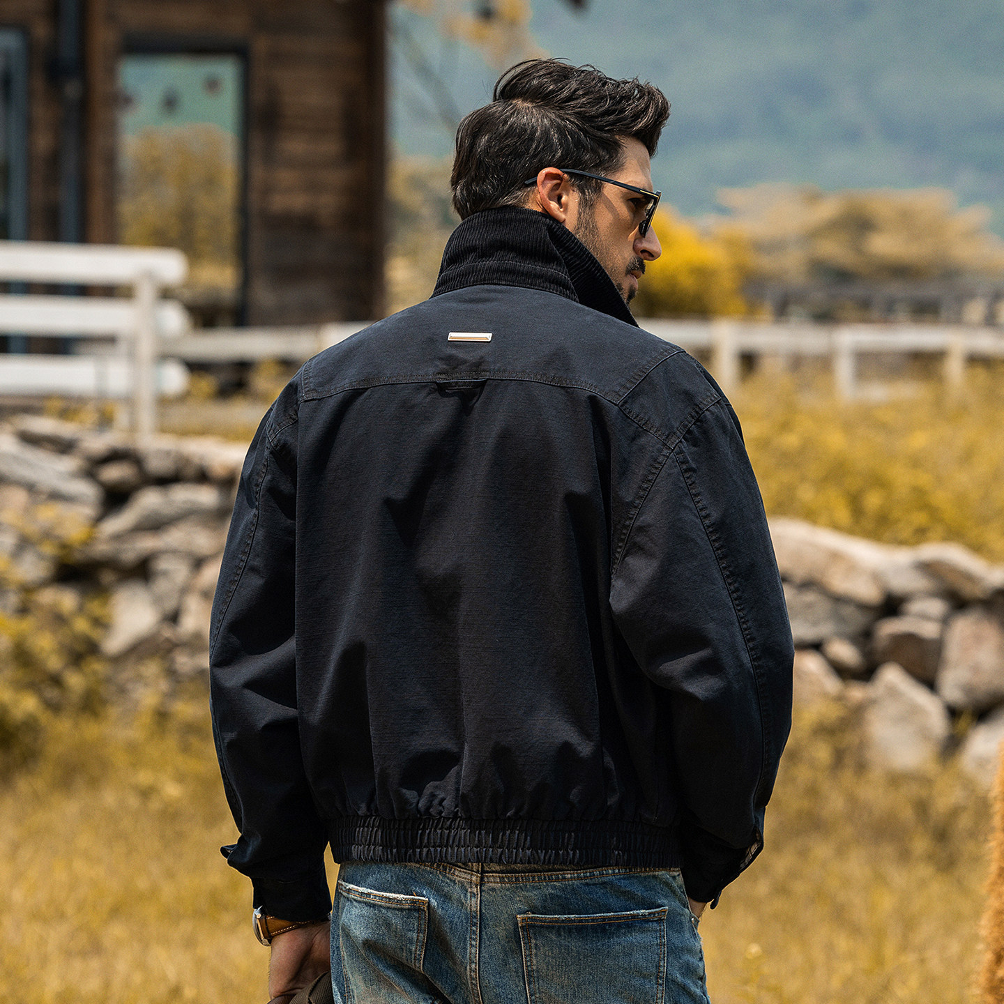 美式復古工裝夾克男短款春季2026新款潮牌老錢風寬鬆春秋男士外套