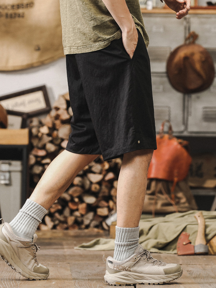 杰雷諾美式潮牌男士休閒短褲夏季輕薄寬鬆透氣戶外男款工裝五分褲