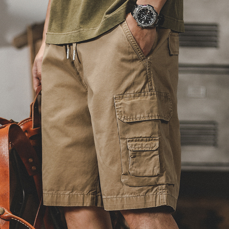 杰雷諾美式復古經典工裝褲子男寬鬆休閒短褲夏季ins戶外五分褲潮