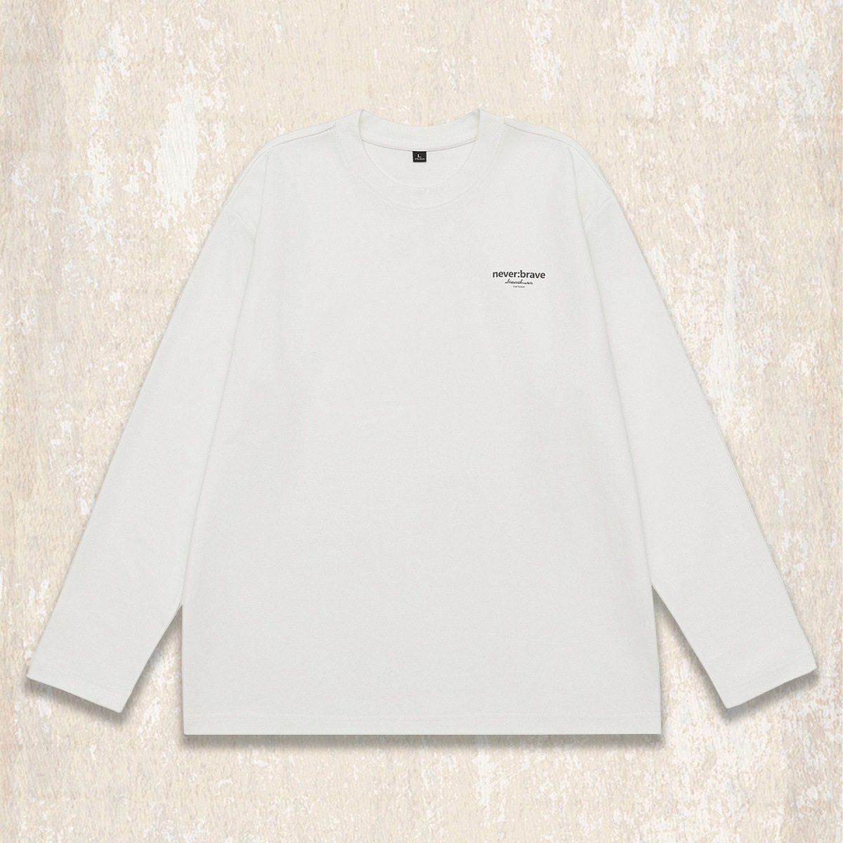 美式重磅復古長袖t恤男2025新款秋季潮流簡約寬鬆大碼休閒上衣男