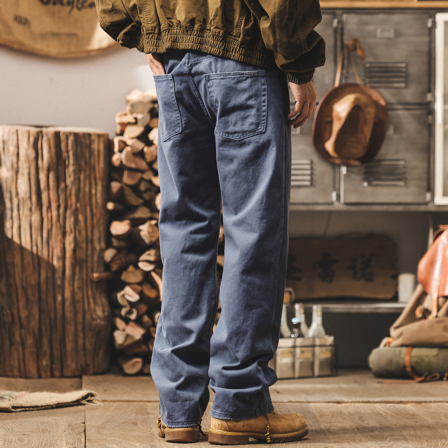 美式復古水洗牛仔褲男秋季2025新款直筒褲子男寬鬆痞帥潮牌休閒褲