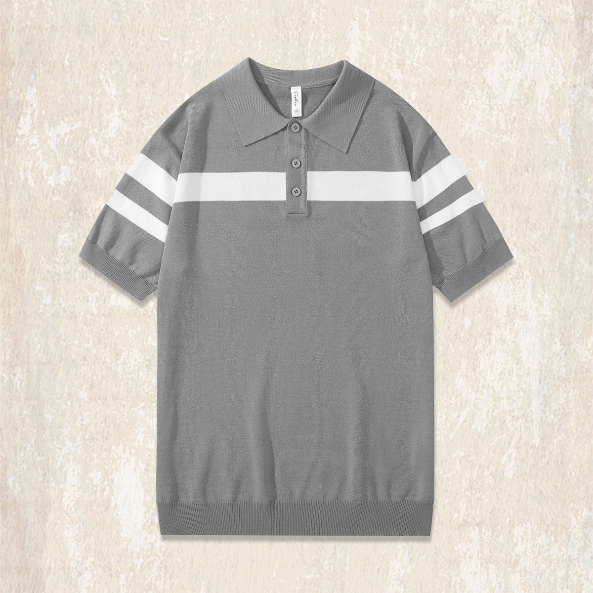 夏季新款涼感冰絲POLO衫男士短袖毛衣2025寬鬆垂感針織衫半袖T恤