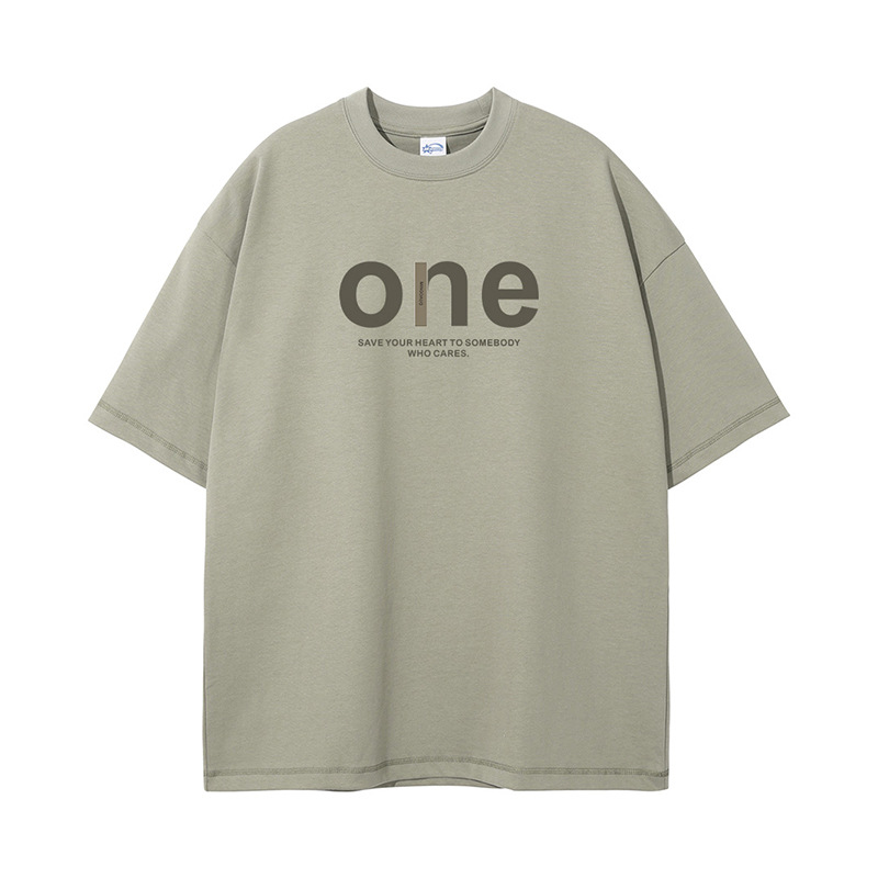 杰雷諾厚實挺闊385g重磅T恤男夏季短袖寬鬆大碼ins潮牌美式T恤男