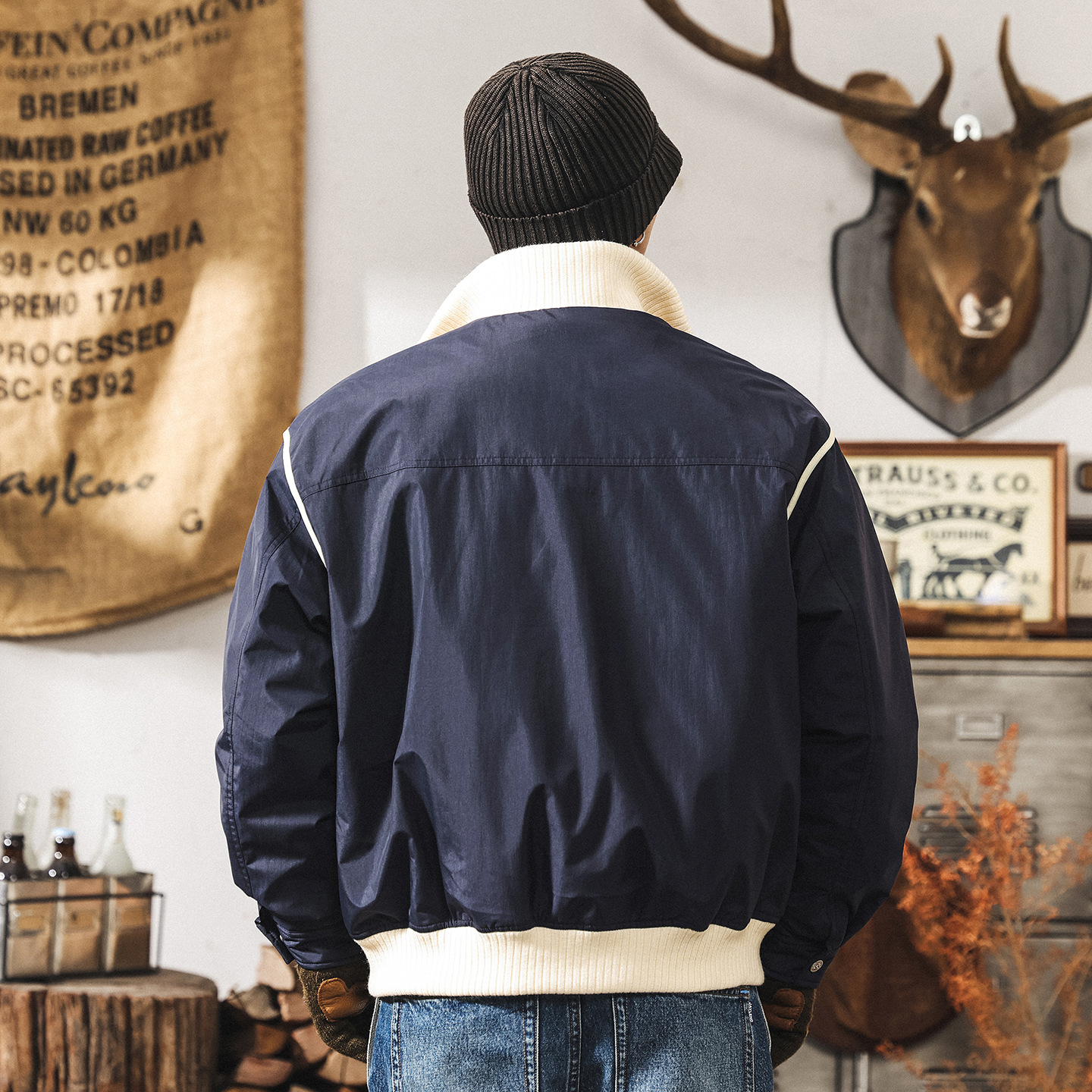 美式復古90%純白鴨絨輕薄羽絨服男冬季保暖潮牌寬鬆抗寒男士外套