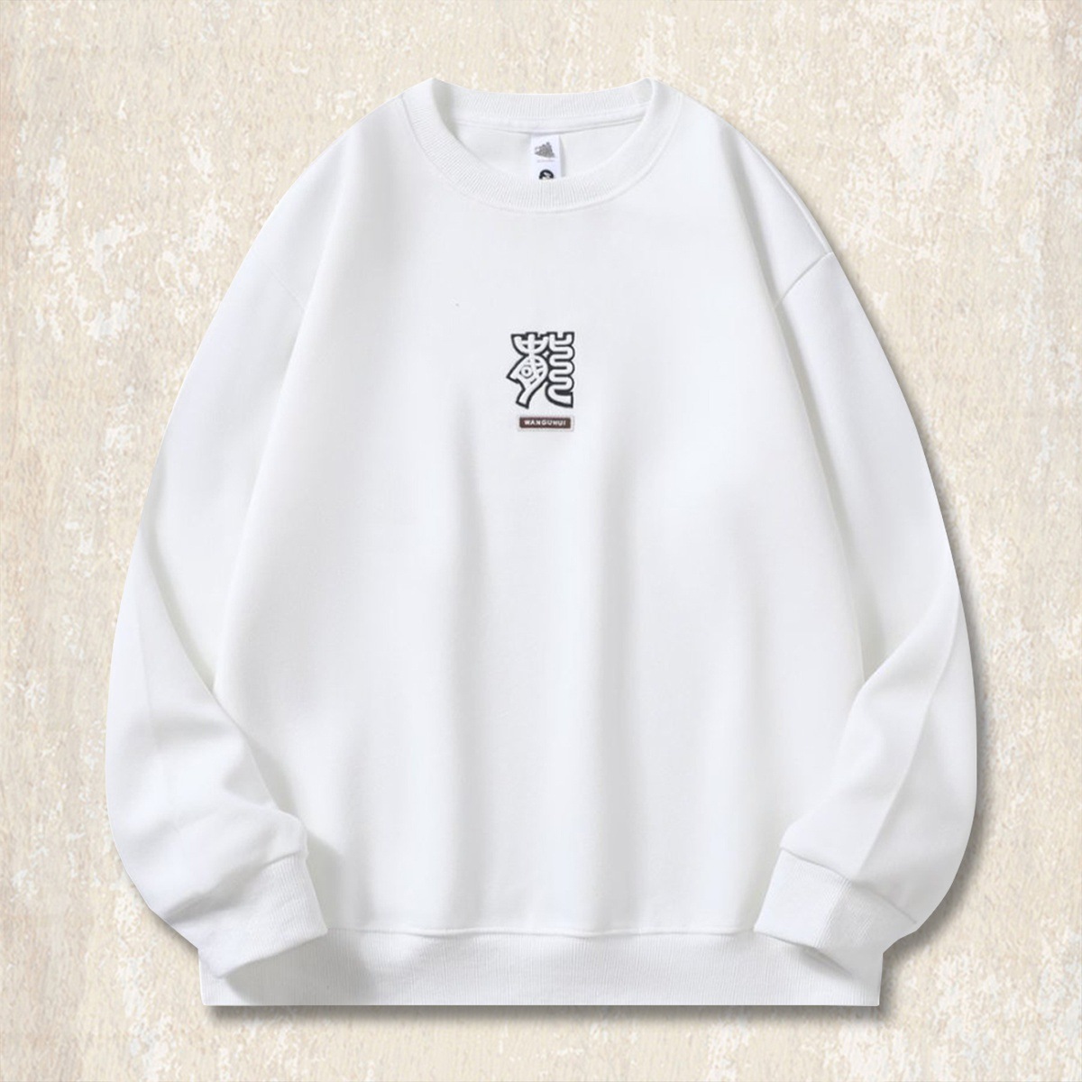 美式復古320g重磅衛衣男春秋新款2025潮牌寬鬆休閒長袖紅色上衣男