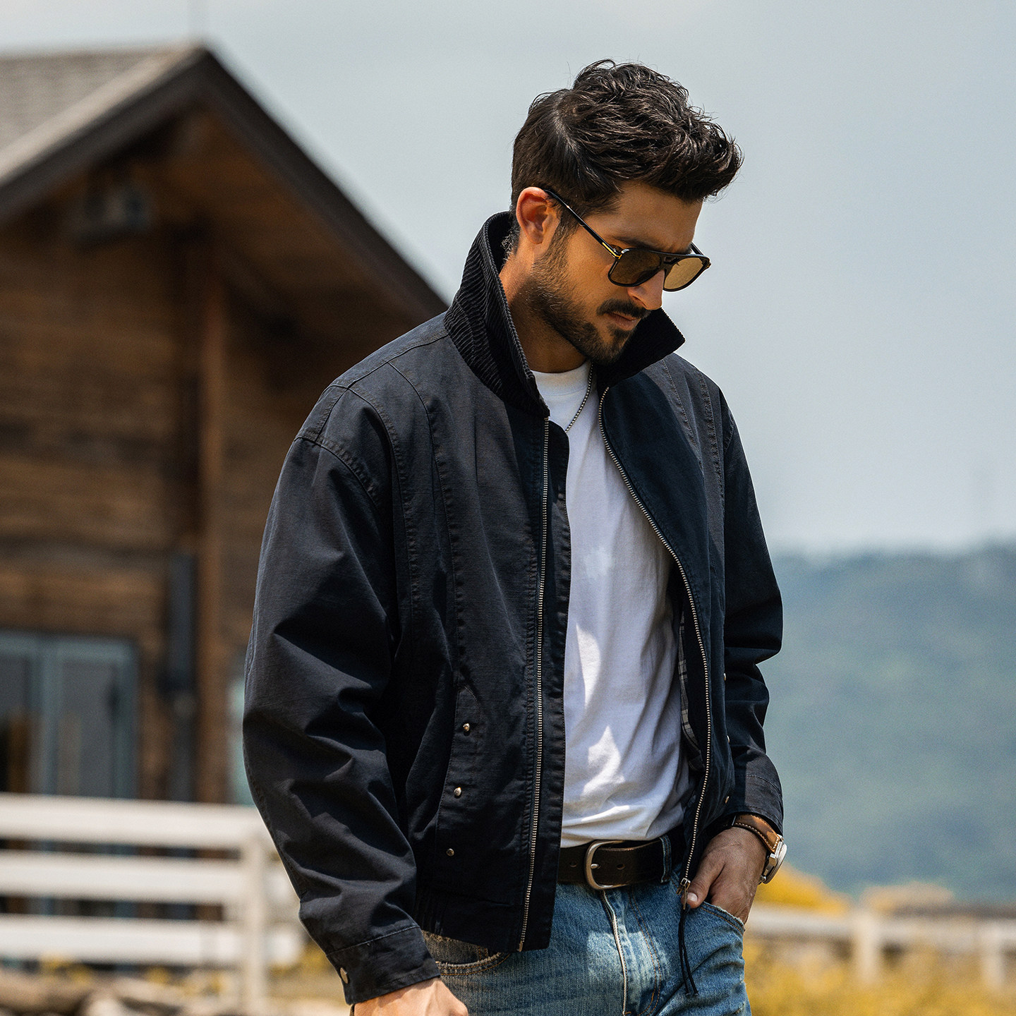 美式復古工裝夾克男短款春季2026新款潮牌老錢風寬鬆春秋男士外套