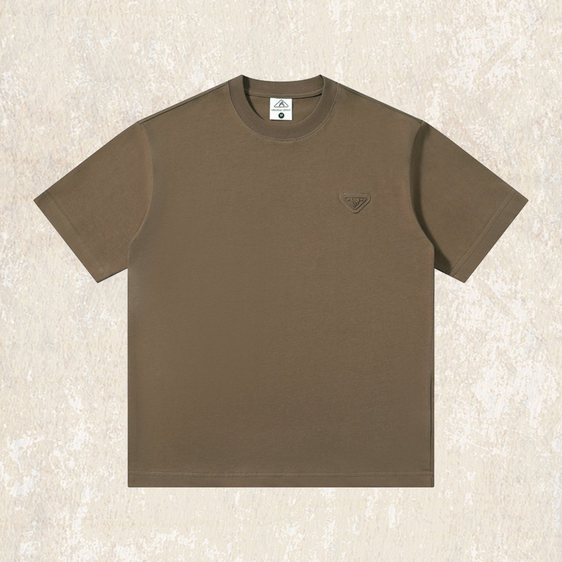 【科技涼感】美式重磅T恤男夏季短袖2025新款潮牌寬鬆上衣男