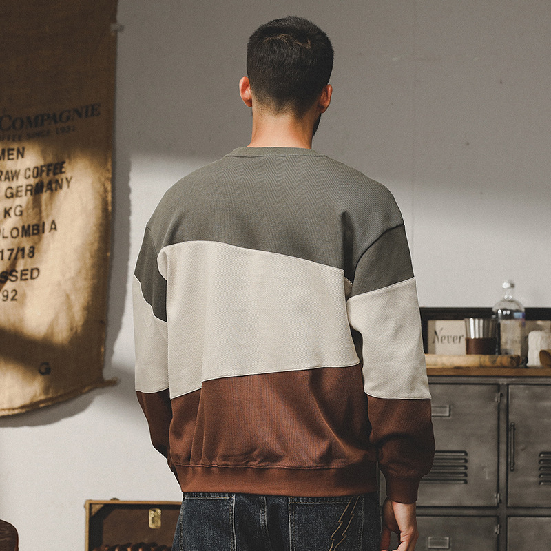 杰雷諾重磅美式加絨衛衣男秋冬款寬鬆潮牌冬季加厚長袖T恤男上衣