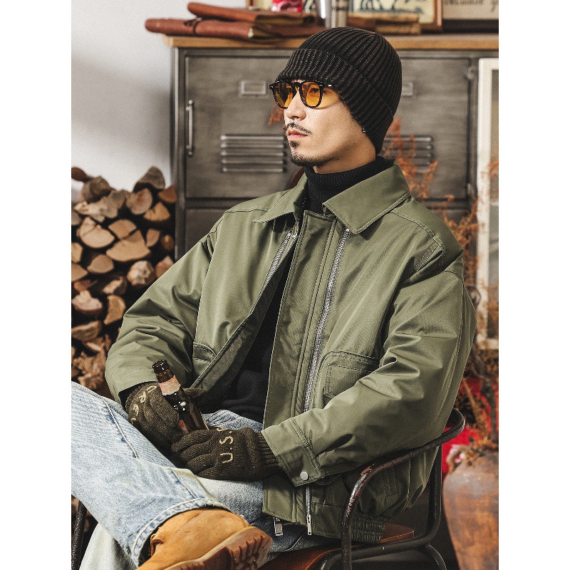 美式復古90%白鴨絨戶外工裝羽絨服男冬季新款保暖加厚禦寒外套男