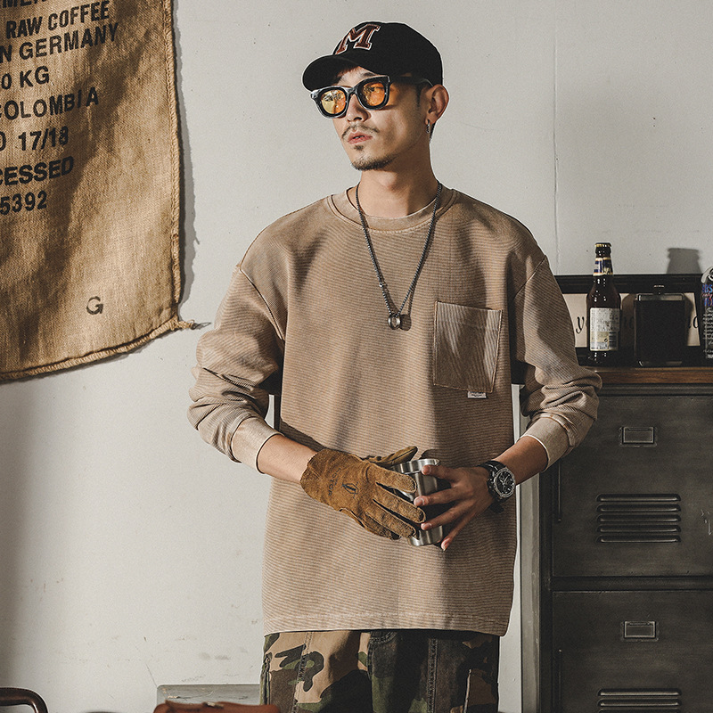 杰雷諾美式320g重磅衛衣男秋冬款潮牌復古寬鬆大碼上衣男冬季