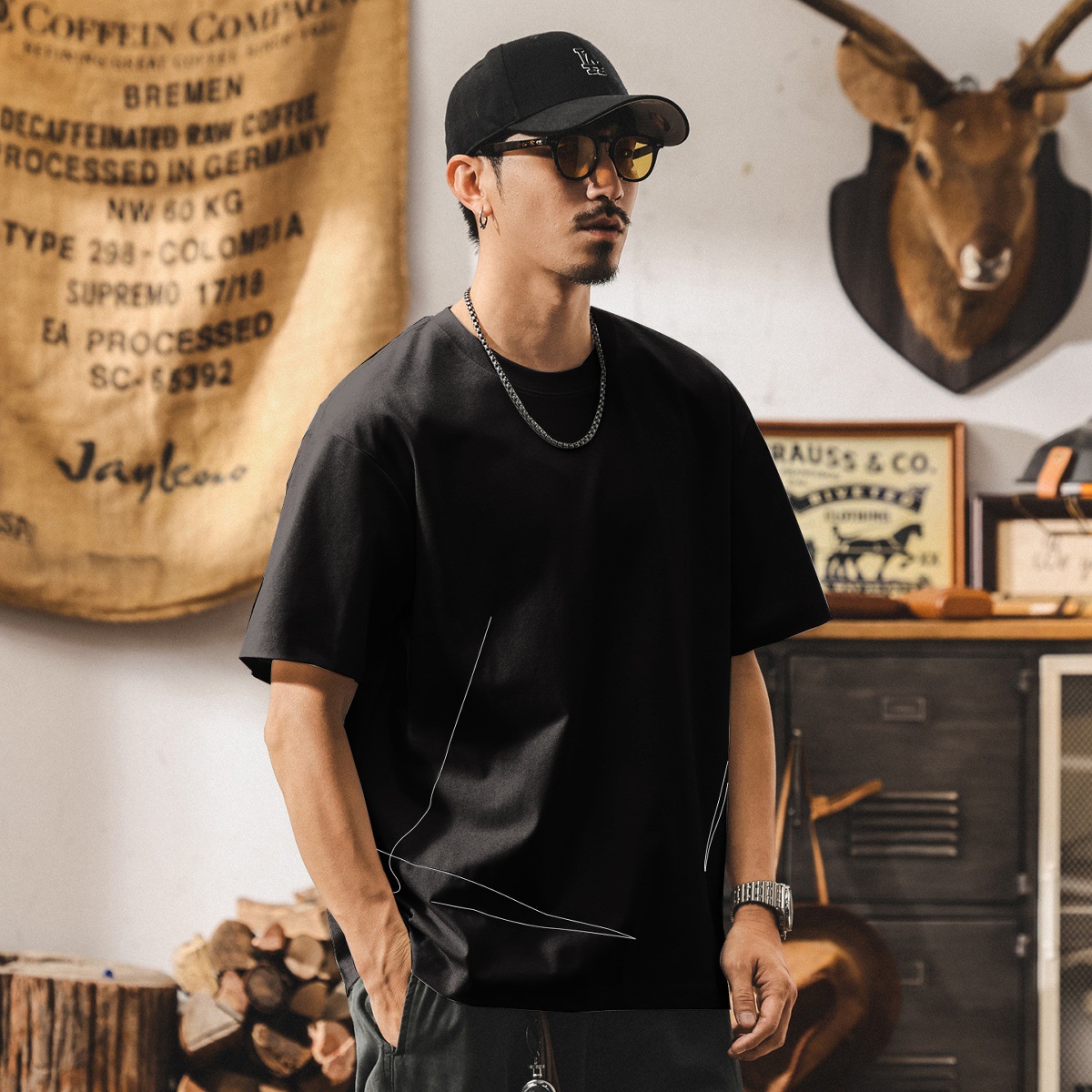 夏季潮流涼感抑菌冰絲t恤男2025新款運動速幹防曬短袖男寬鬆上衣T