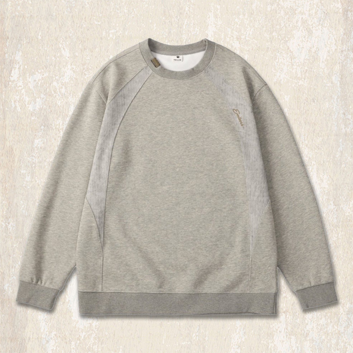 美式復古重磅衛衣男秋季潮牌2025新款拼色潮流寬鬆休閒長袖T恤男