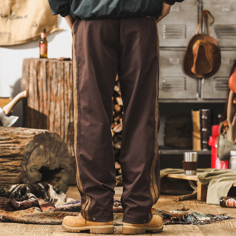 杰雷諾美式復古休閒褲子男春秋款潮牌輕戶外防潑水寬鬆直筒傘兵褲