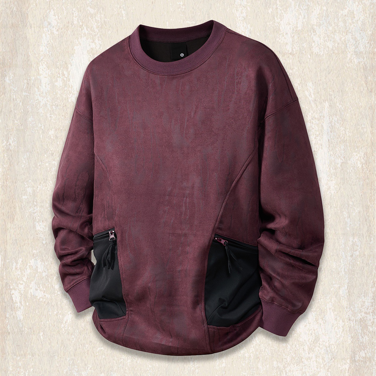 美式復古絨感360g重磅衛衣男秋冬款麂皮絨高級感潮牌寬鬆休閒上衣