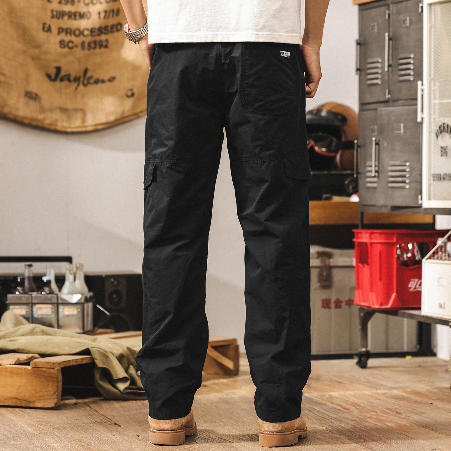 美式山系工裝褲子男夏季新款潮牌戶外機能速幹長褲寬鬆男士休閒褲