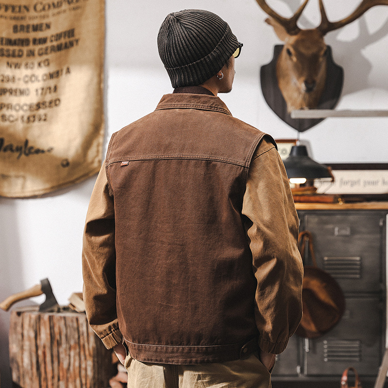 美式復古重磅工裝馬甲男潮牌戶外戰術獵裝機能攝影坎肩夾克外套男