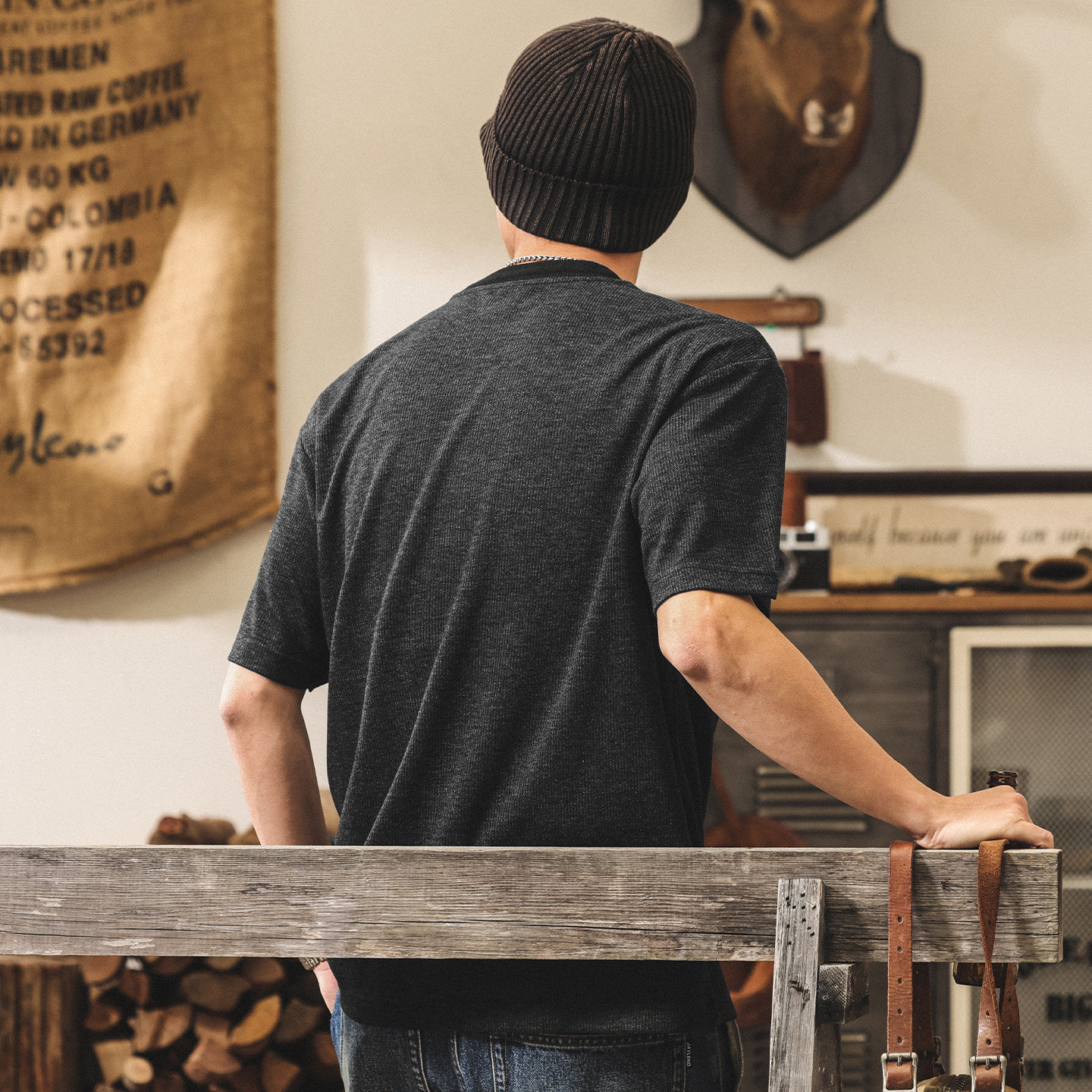 美式復古親膚軟糯短袖T恤男2026新款夏季簡約潮牌寬鬆半袖上衣男