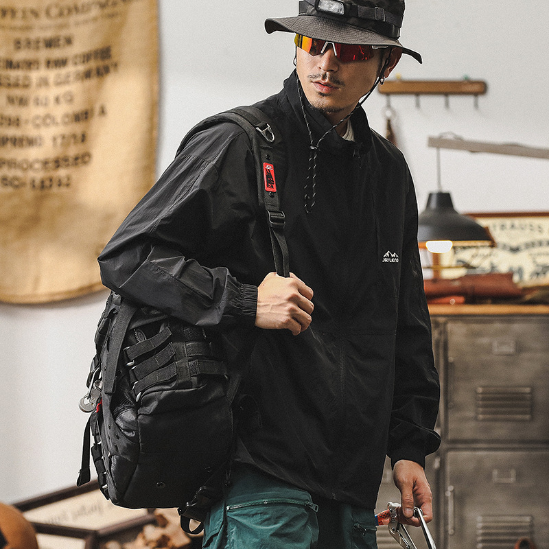 傑雷諾夏季冰絲輕薄山系防曬衣男款戶外UPF50+防紫外線涼感外套男