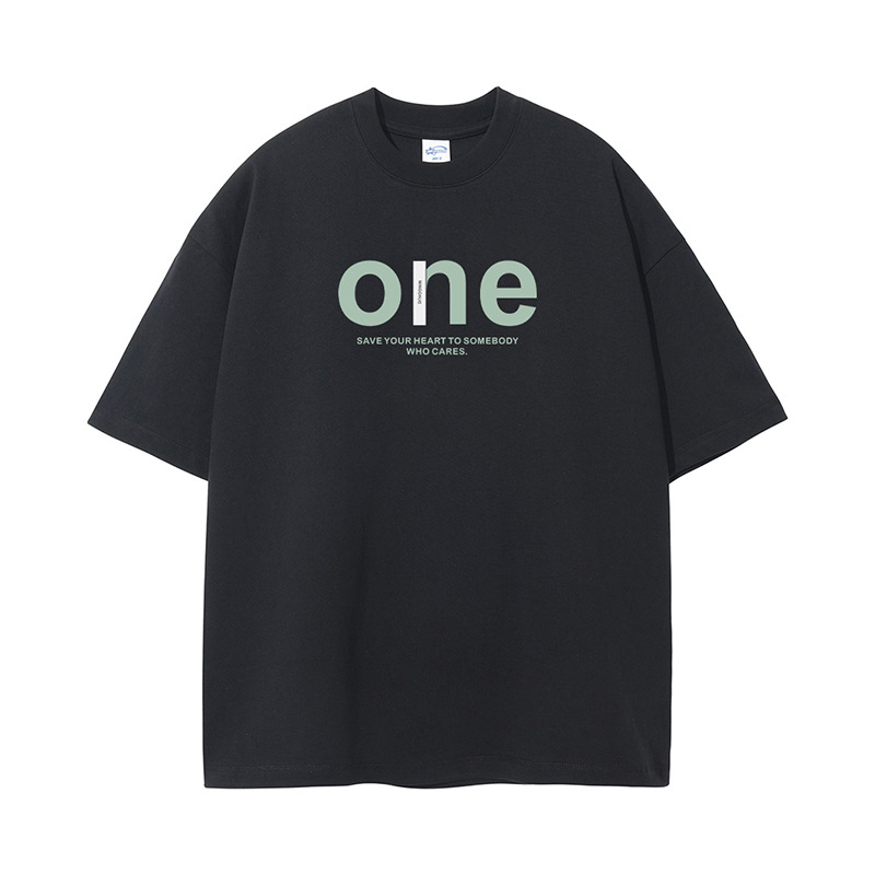 杰雷諾厚實挺闊385g重磅T恤男夏季短袖寬鬆大碼ins潮牌美式T恤男