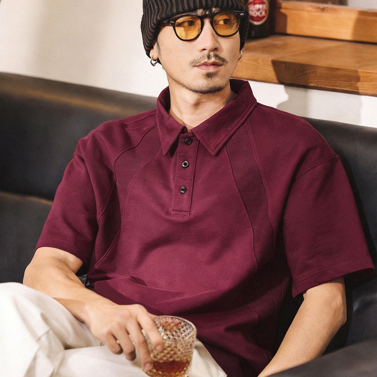 美式復古男士Polo衫短袖男夏季2026新款潮牌T恤男裝寬鬆上衣