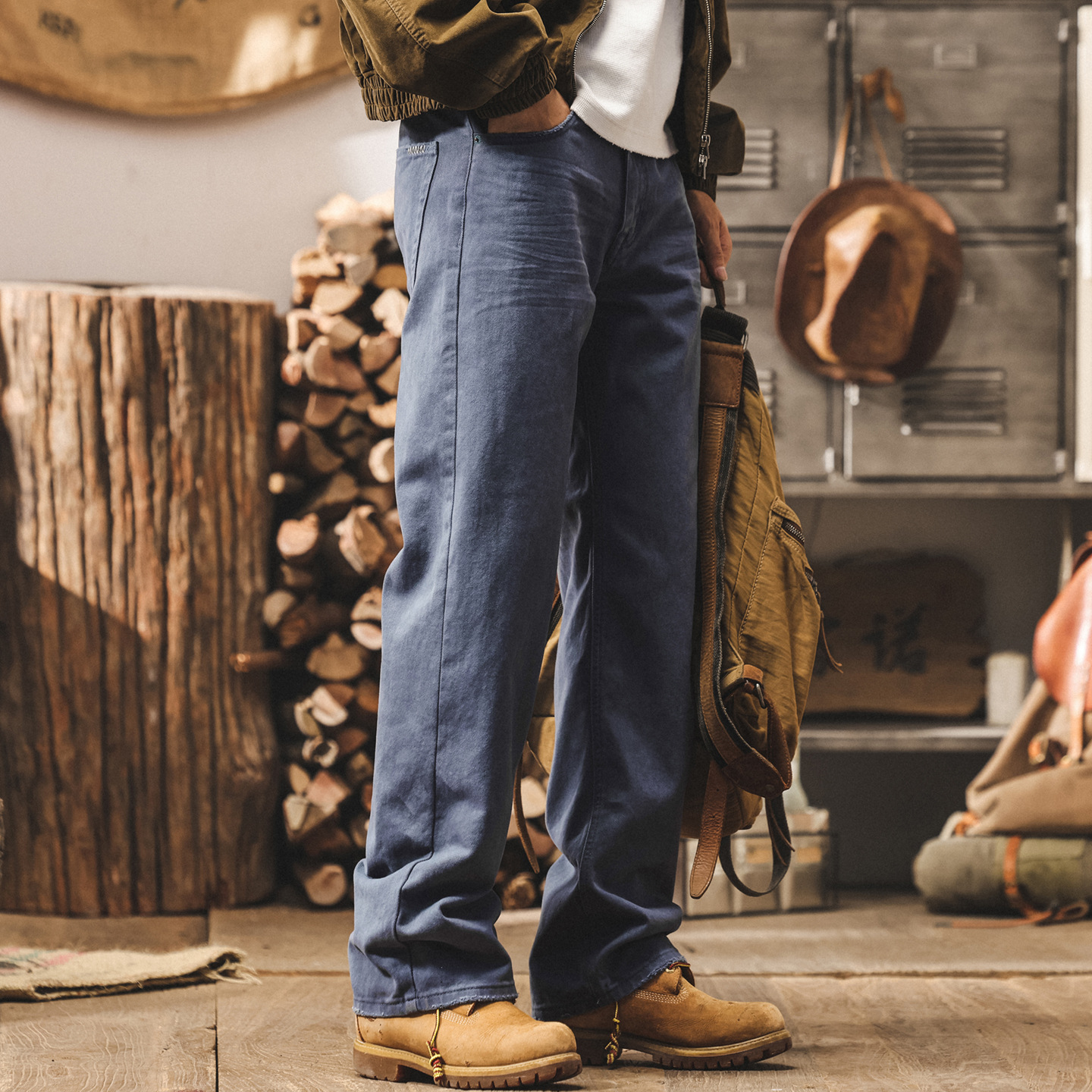 美式復古水洗牛仔褲男秋季2025新款直筒褲子男寬鬆痞帥潮牌休閒褲