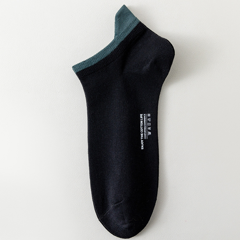 船襪男士襪子船襪精梳棉吸汗袋裝短襪款四季防臭透氣隱形男襪