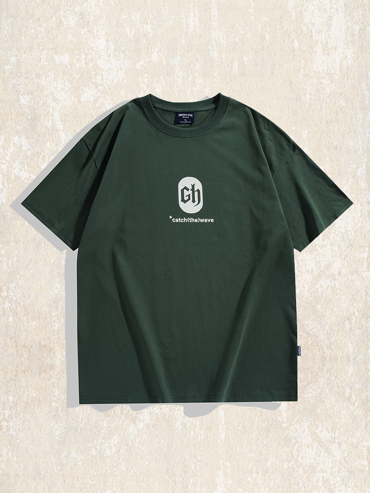 美式潮牌260g重磅短袖T恤男夏季寬鬆大碼男裝半袖男2024新款