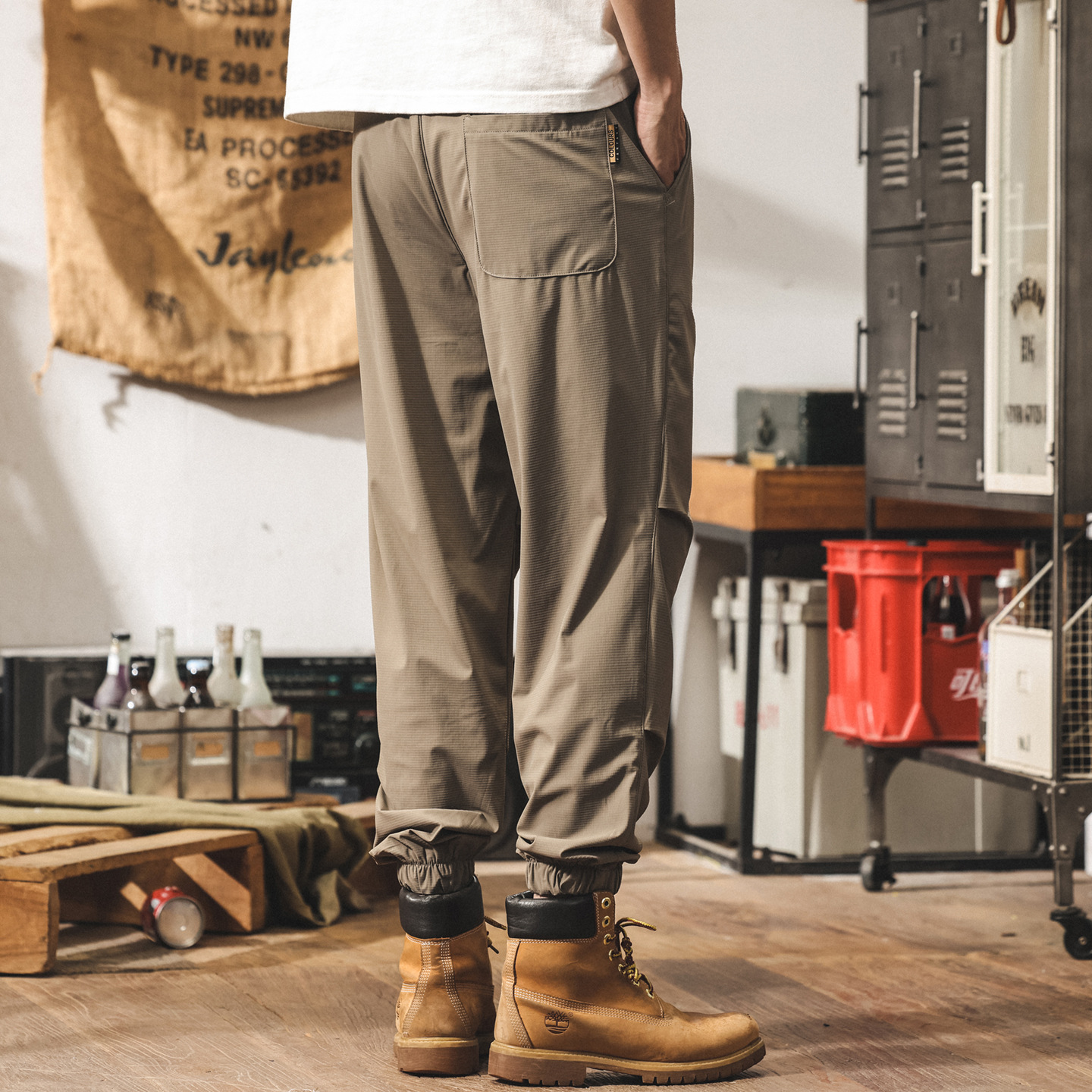 夏季薄款冰絲褲子男寬鬆2025新款運動速幹長褲男士哈倫束腳休閒褲