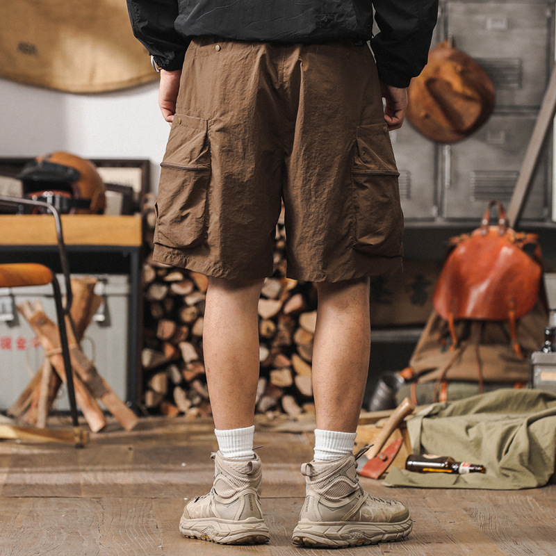 傑雷諾美式機能工裝短褲男夏季薄款戰術獵裝防水速幹多口袋五分褲