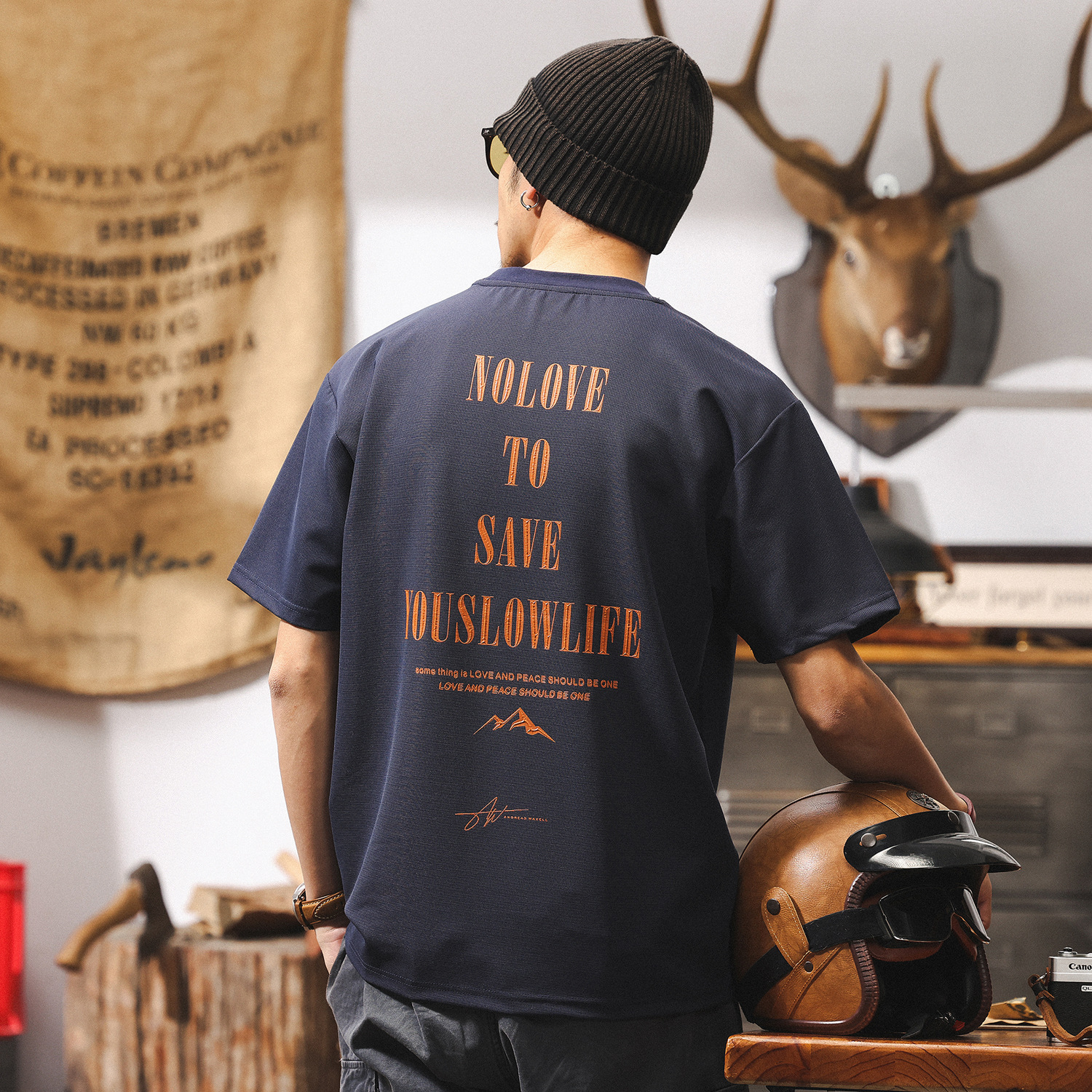 美式復古山系戶外透氣T恤男短袖夏季薄款運動速乾衣寬鬆男士上衣