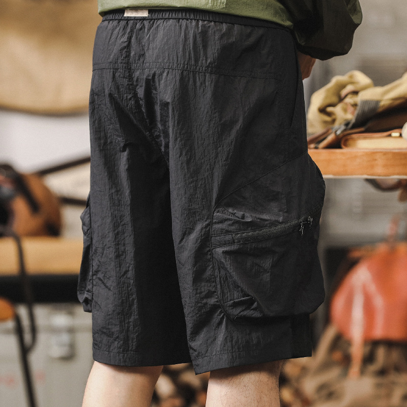 杰雷諾美式潮牌戶外速乾工裝短褲男夏季薄款寬鬆大口袋運動五分褲