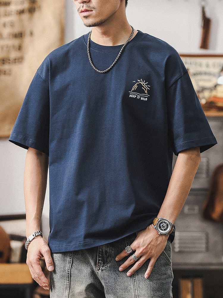 杰雷諾重磅白色短袖T恤男士夏季2024新款潮牌潮流大碼美式衣服男