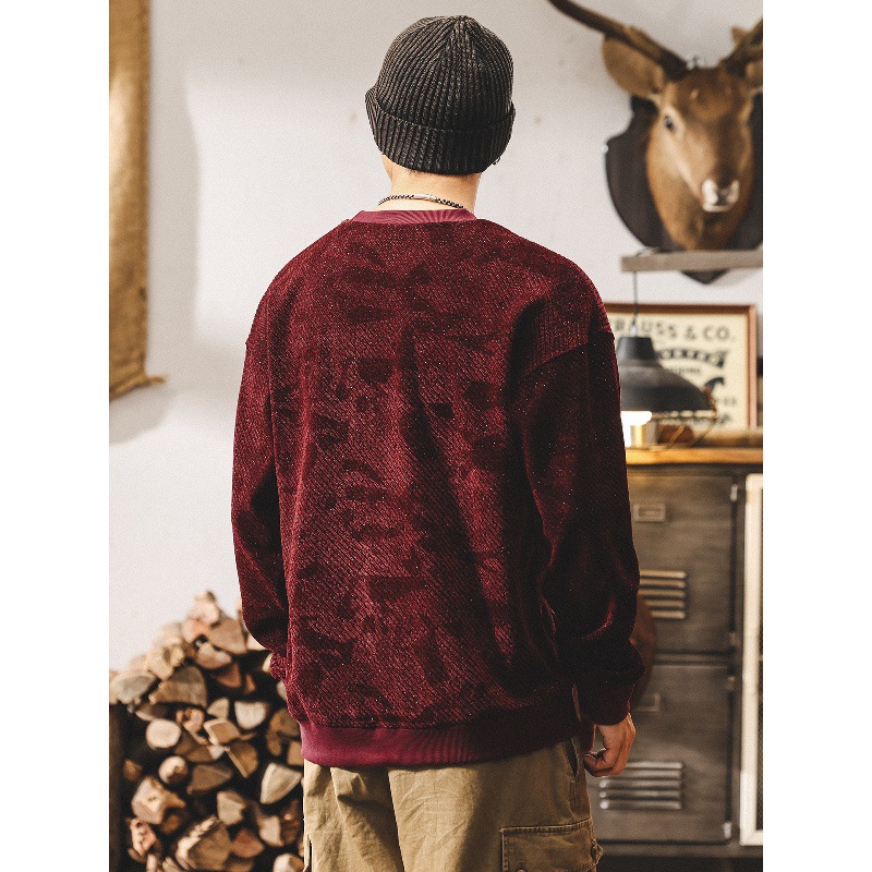 美式復古重磅肌理男士衛衣秋季2025新款潮牌寬鬆大碼春秋長袖上衣