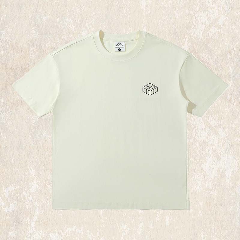 美式復古涼感280g重磅T恤男短袖男士夏季潮牌大碼半截袖男裝