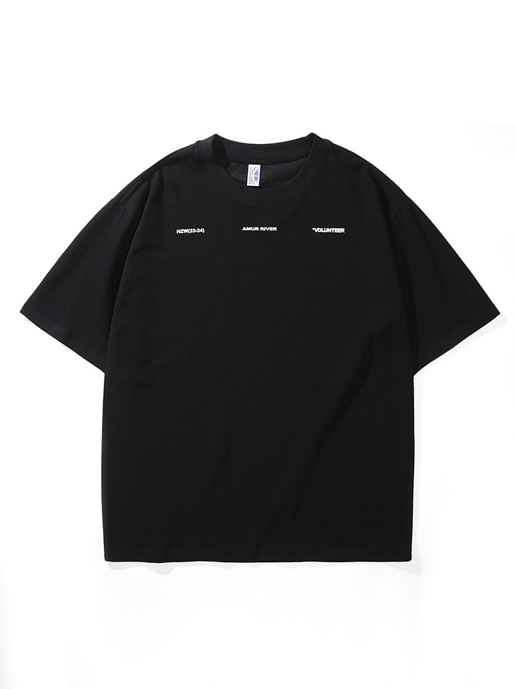 Sorona索羅納涼感T恤男士寬鬆潮牌短袖男夏季2024新款半袖上衣男