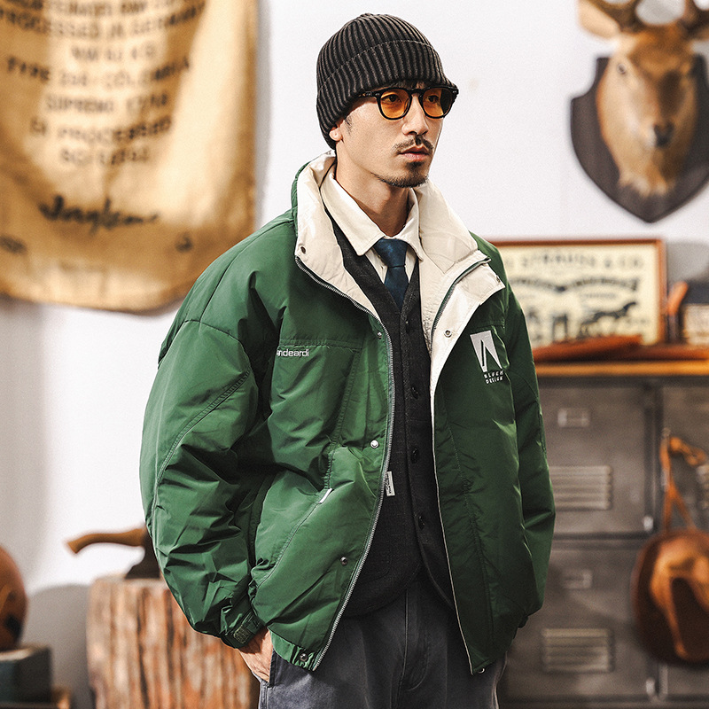 新國標90絨高蓬鬆羽絨服男冬季加厚保暖派克服男2024新款秋冬外套