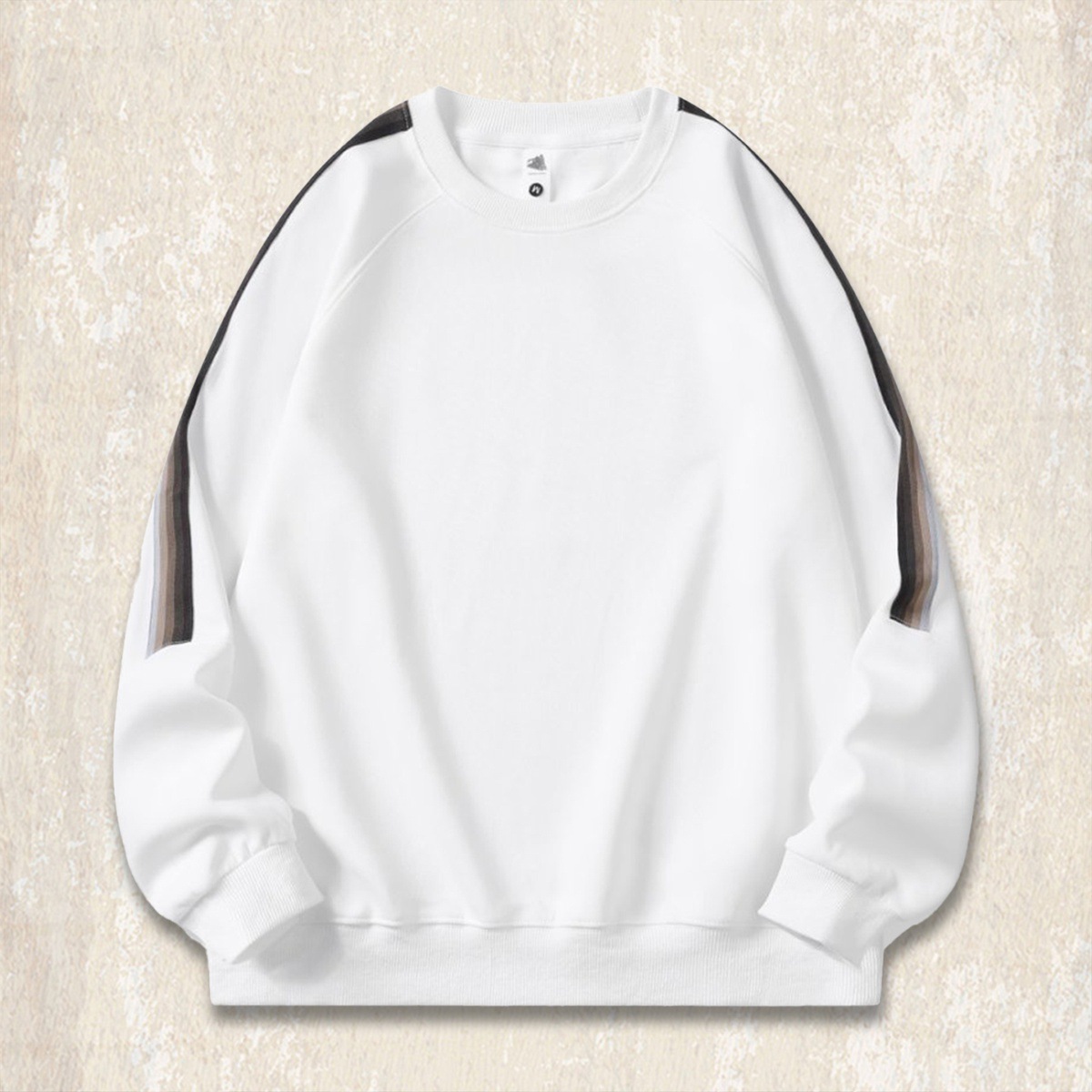 美式復古橄欖綠重磅衛衣男春秋2025新款潮流男士t恤長袖寬鬆上衣