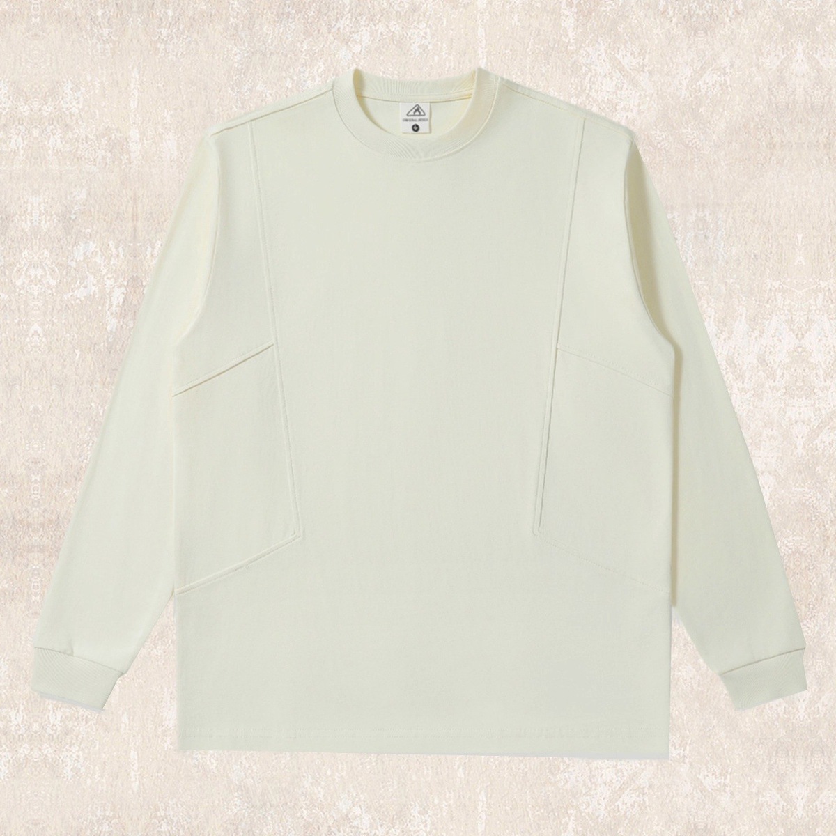 美式復古260g重磅長袖t恤男寬鬆秋季新款大碼男裝簡約基礎上衣男