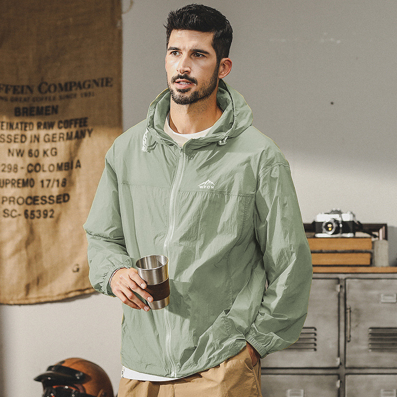 杰雷諾美式防曬衣男款輕薄夏季戶外旅遊釣魚騎行服外套時尚皮膚衣