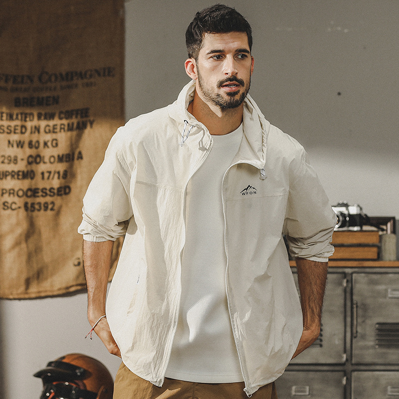 杰雷諾美式防曬衣男款輕薄夏季戶外旅遊釣魚騎行服外套時尚皮膚衣