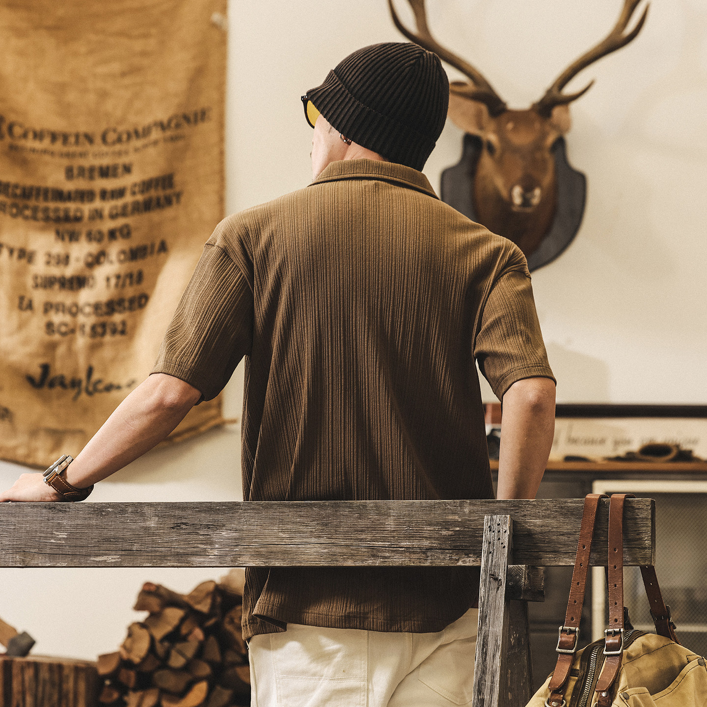 美式復古老錢風Polo衫短袖男夏季休閒潮牌230重磅T恤男寬鬆上衣男
