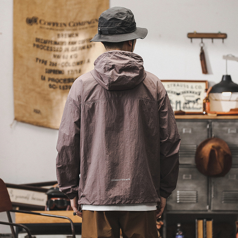 涼感透氣防曬衣男夏季防紫外線冰絲夾克外套男薄款戶外釣魚防曬服