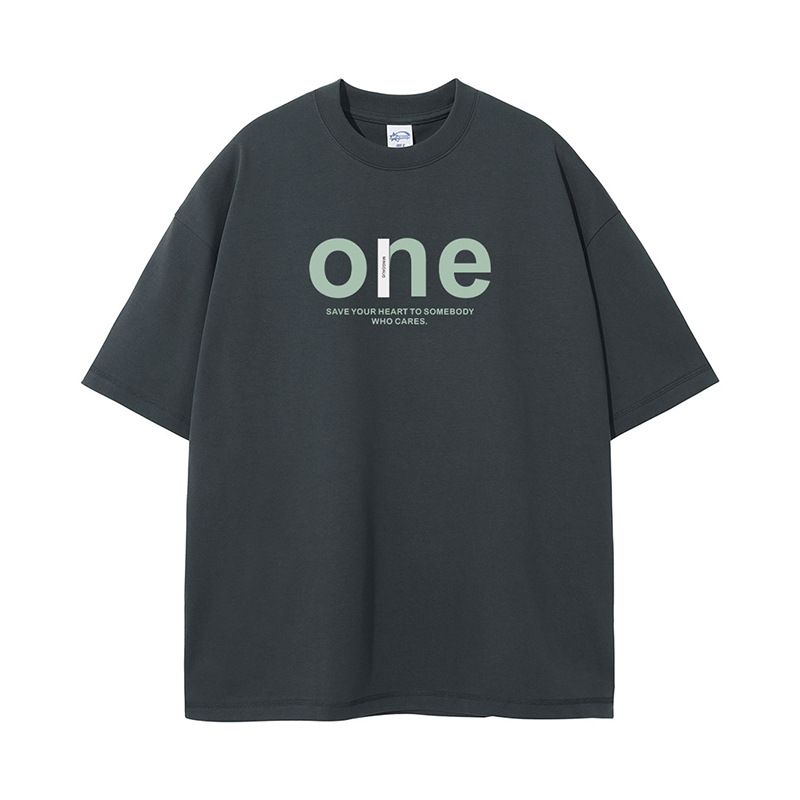 杰雷諾厚實挺闊385g重磅T恤男夏季短袖寬鬆大碼ins潮牌美式T恤男