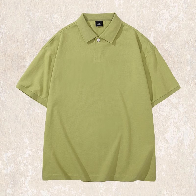 夏季新款涼感冰絲polo衫男士短袖索羅娜T恤男寬鬆大碼休閒體恤男T