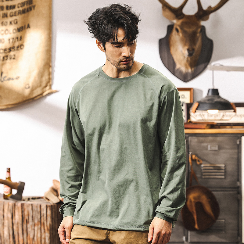 輕量化戶外速幹長袖t恤男秋季新款潮牌寬鬆速幹吸溼排汗男士上衣T